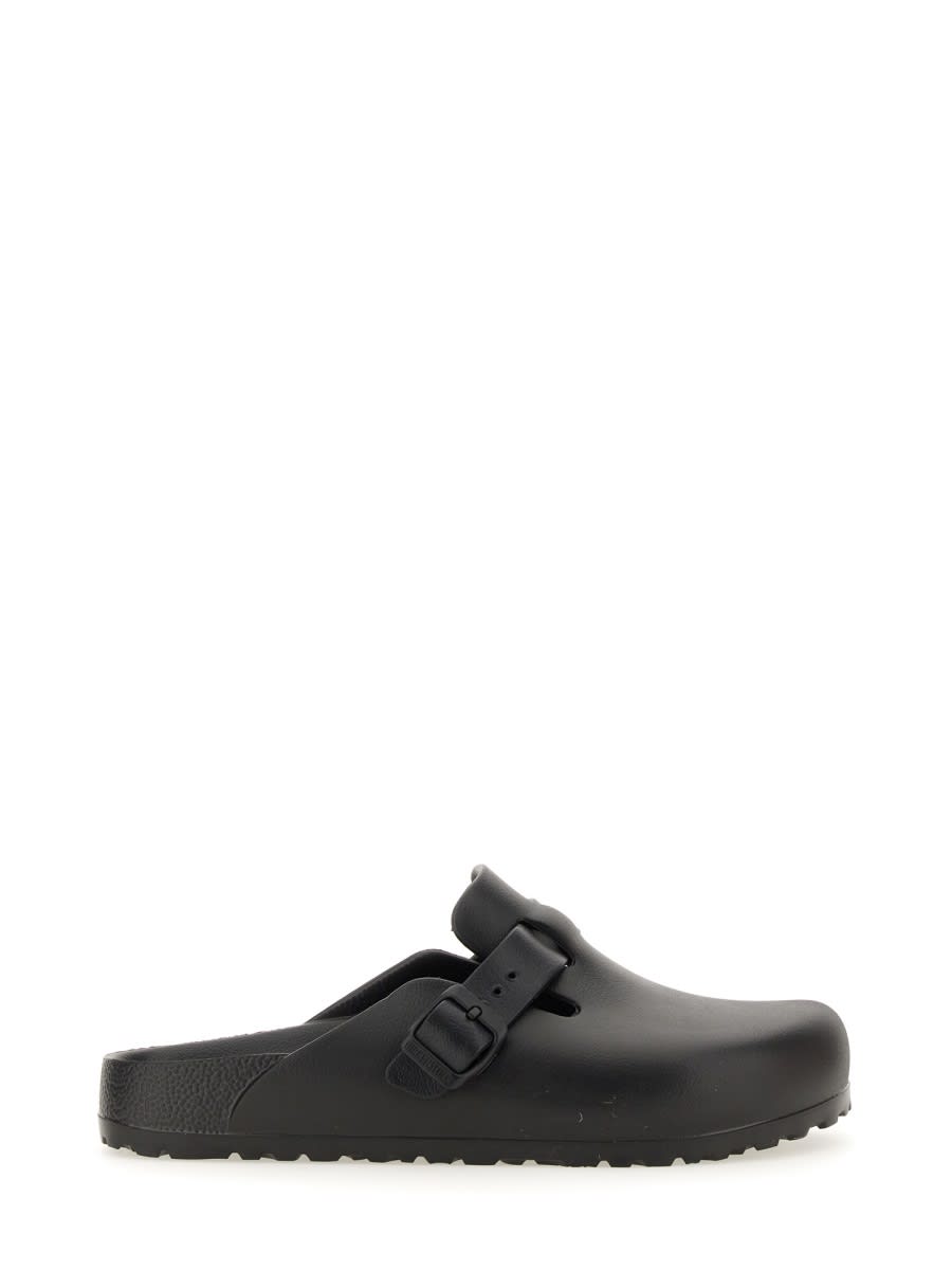 Shop Birkenstock Eva Boston Sabot In Black