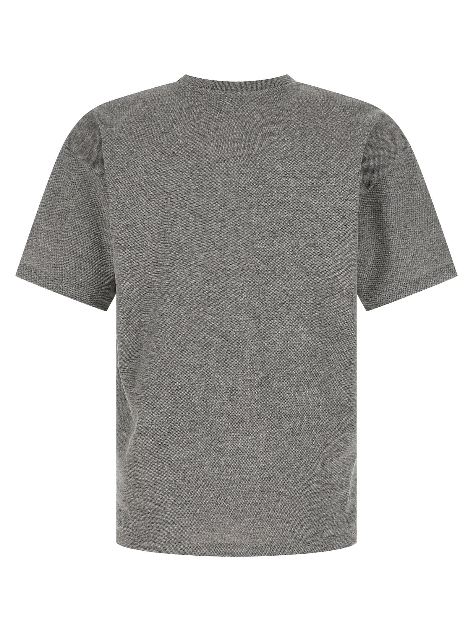 Saint Laurent Cassandre T-shirt In Gray