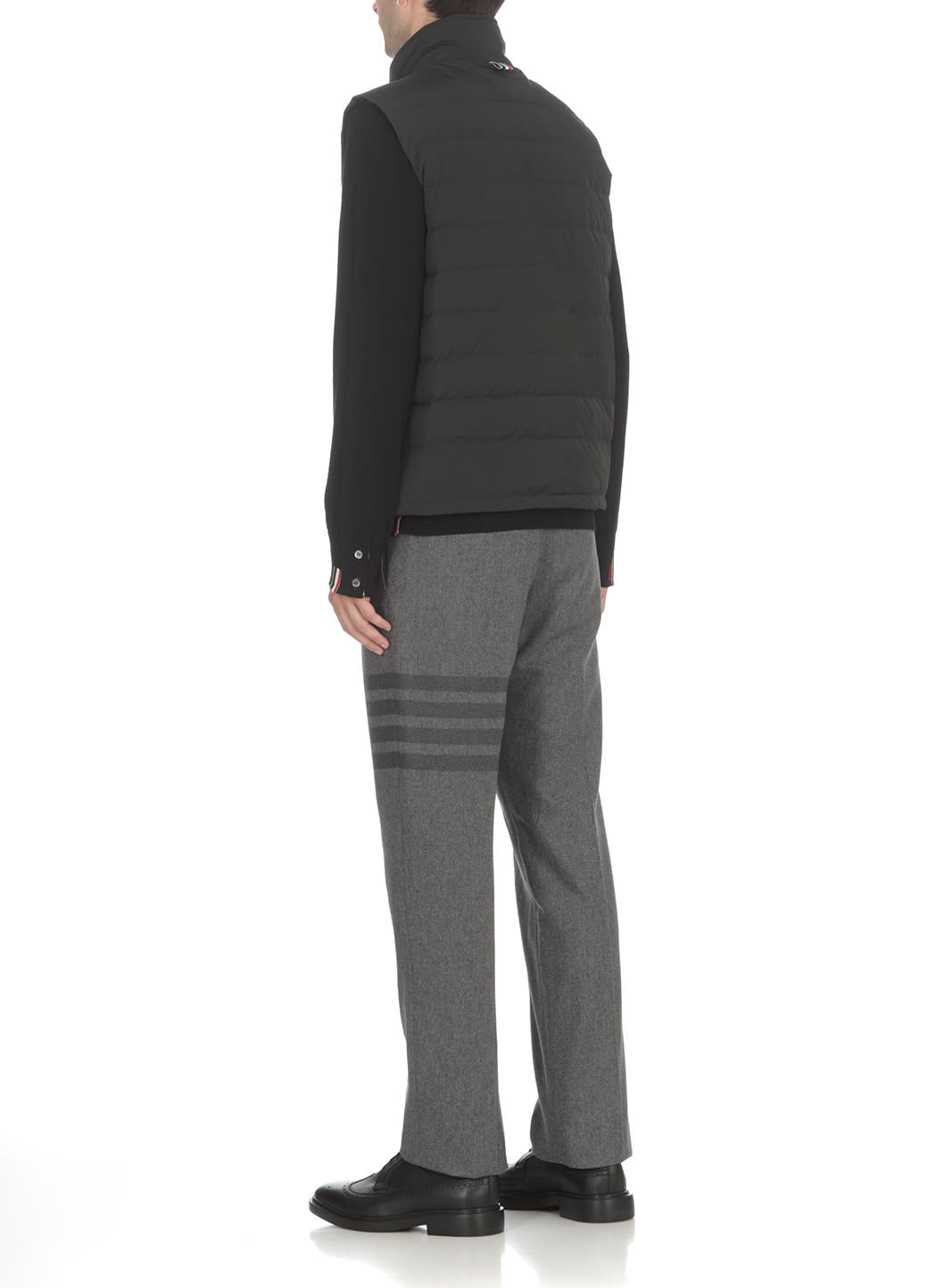 Shop Thom Browne Black Polyester Vest