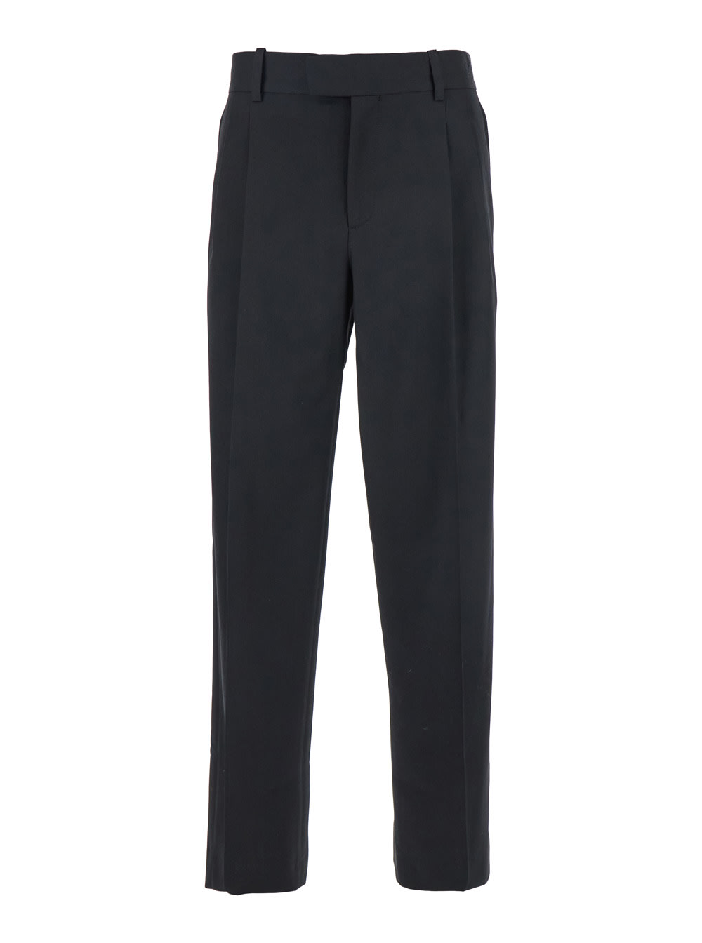 le Pantalon Golfeur Black Pants With Concelaed Front Closure In Wool Blend Man