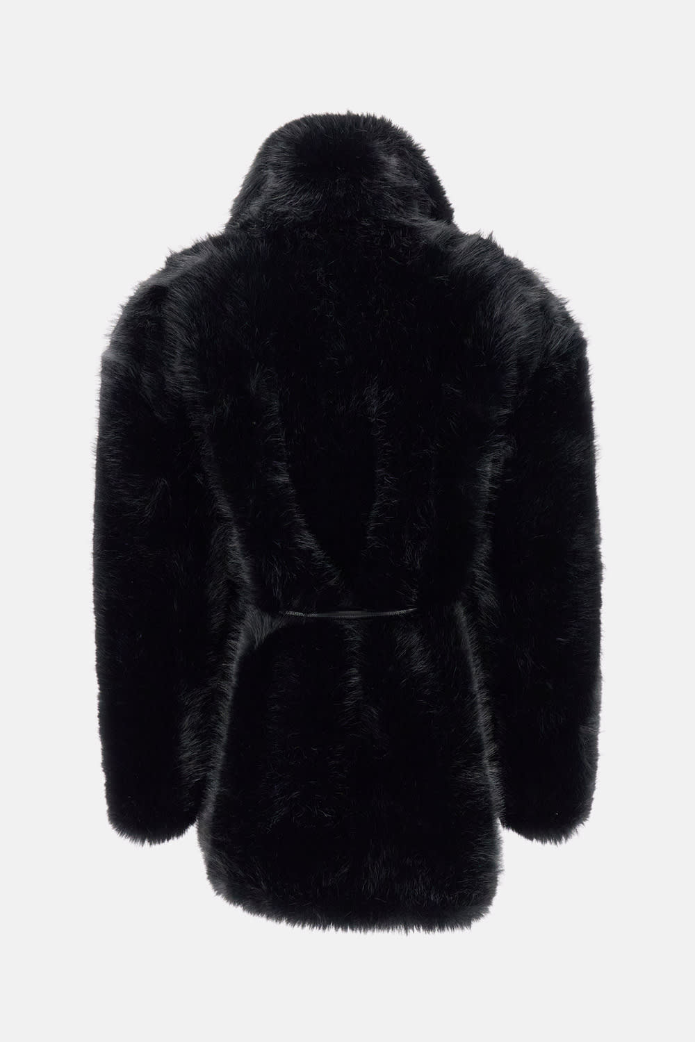 Sportmax Rosaria Coat With Belted Jacket In Black