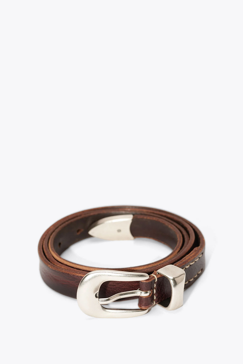 2 Cm Belt Brown leather belt - 2 cm belt