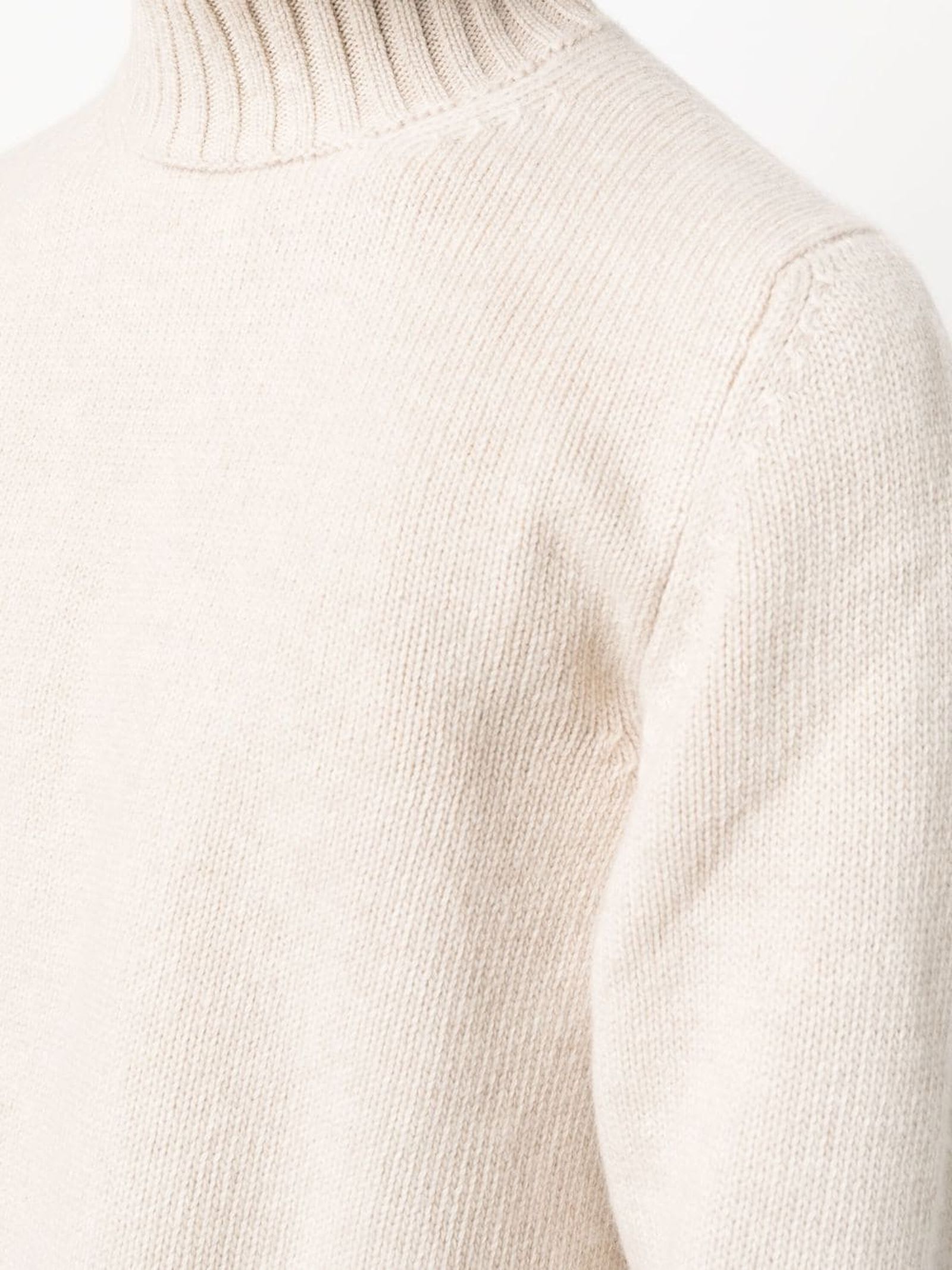 Shop Fedeli Light Beige Cashmere-virgin Wool Blend Jumper