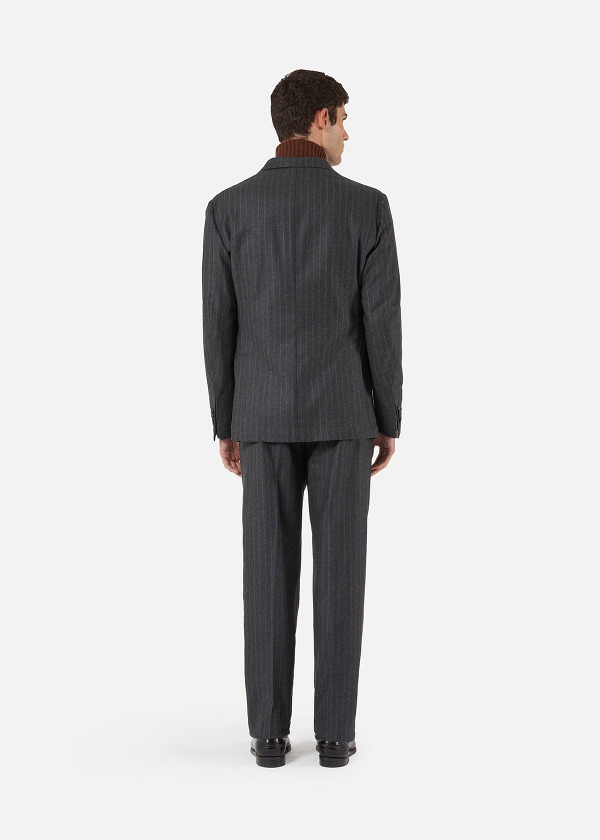 Doppiaa Aadroant Pinstripe Suit In Gray
