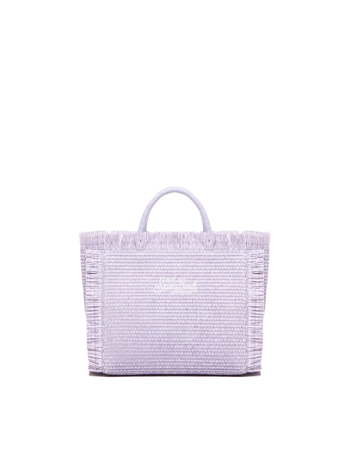 Shop Mc2 Saint Barth Colette Bag With Fringes In Lilac