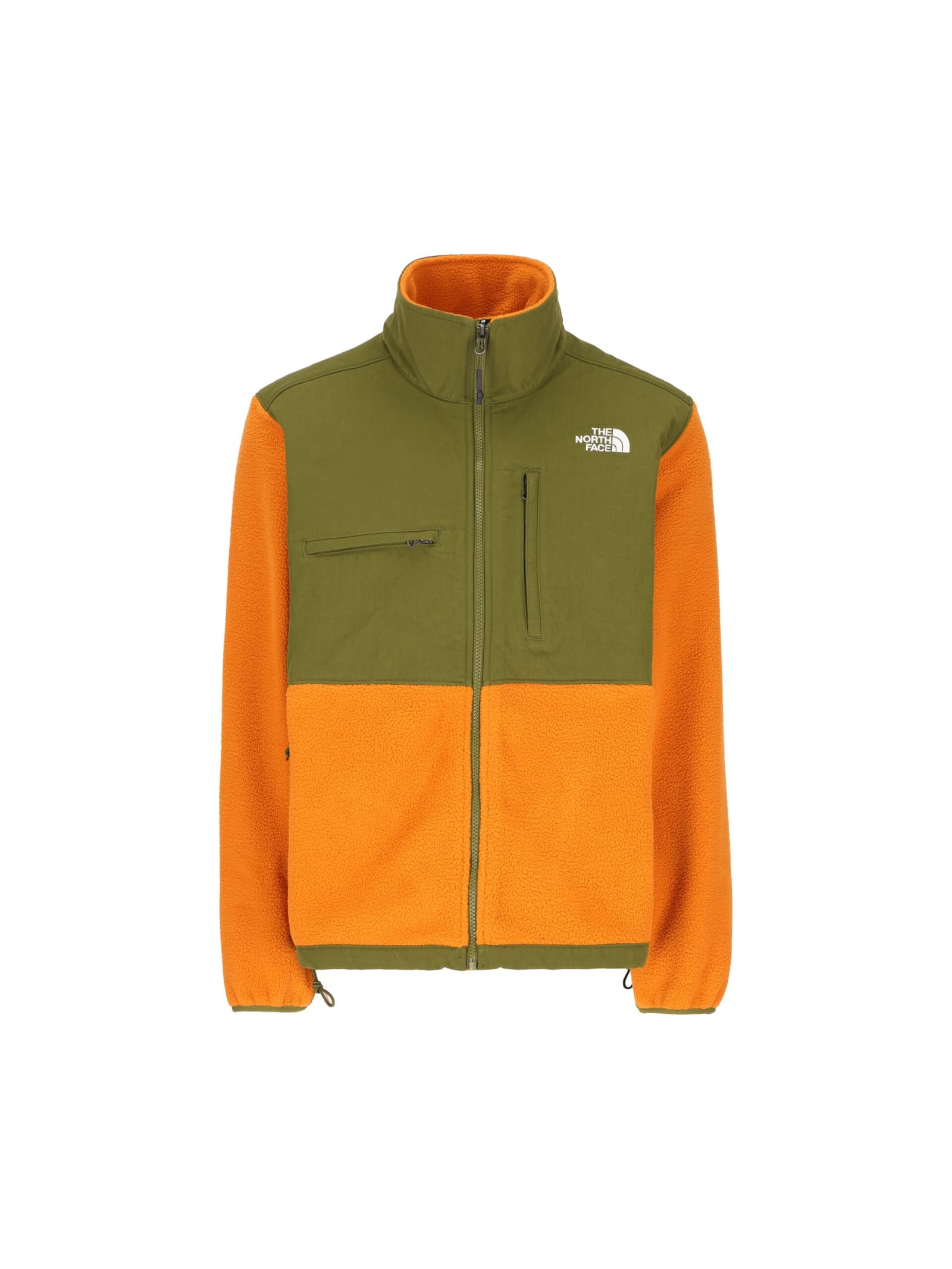 Shop The North Face M Ripstop Denali Jacket In Orange/green