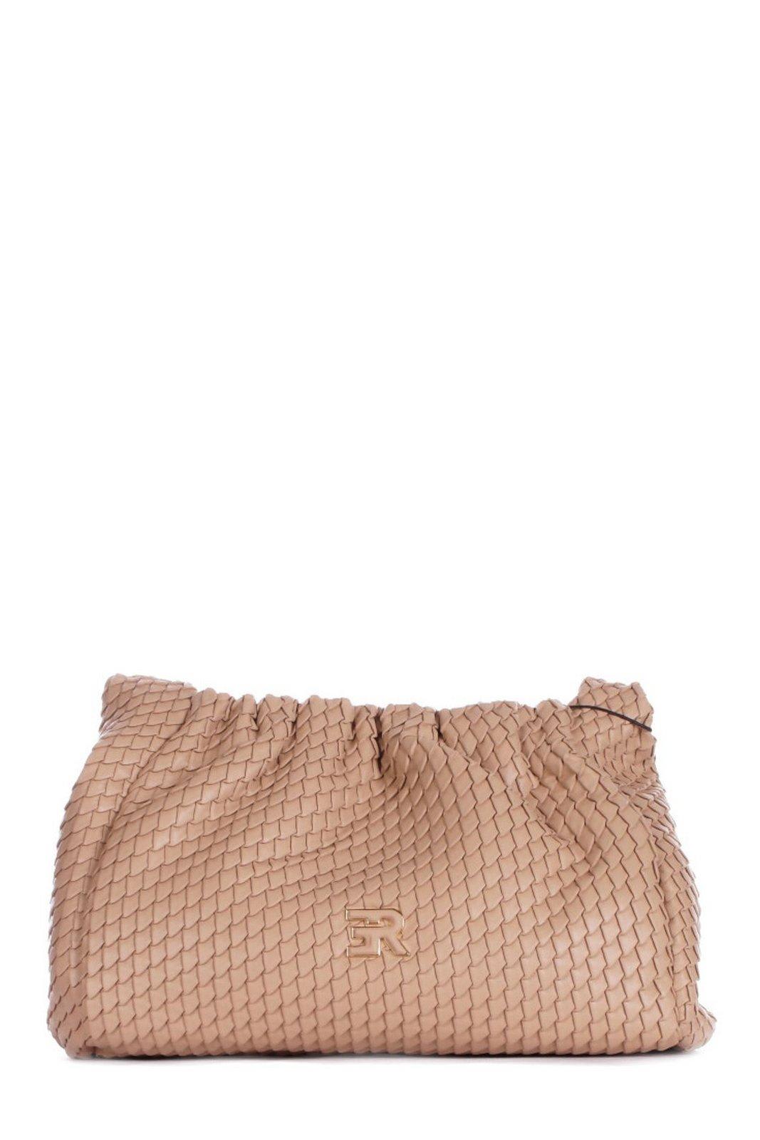 Ermanno Firenze Logo Embossed Hobo Bag