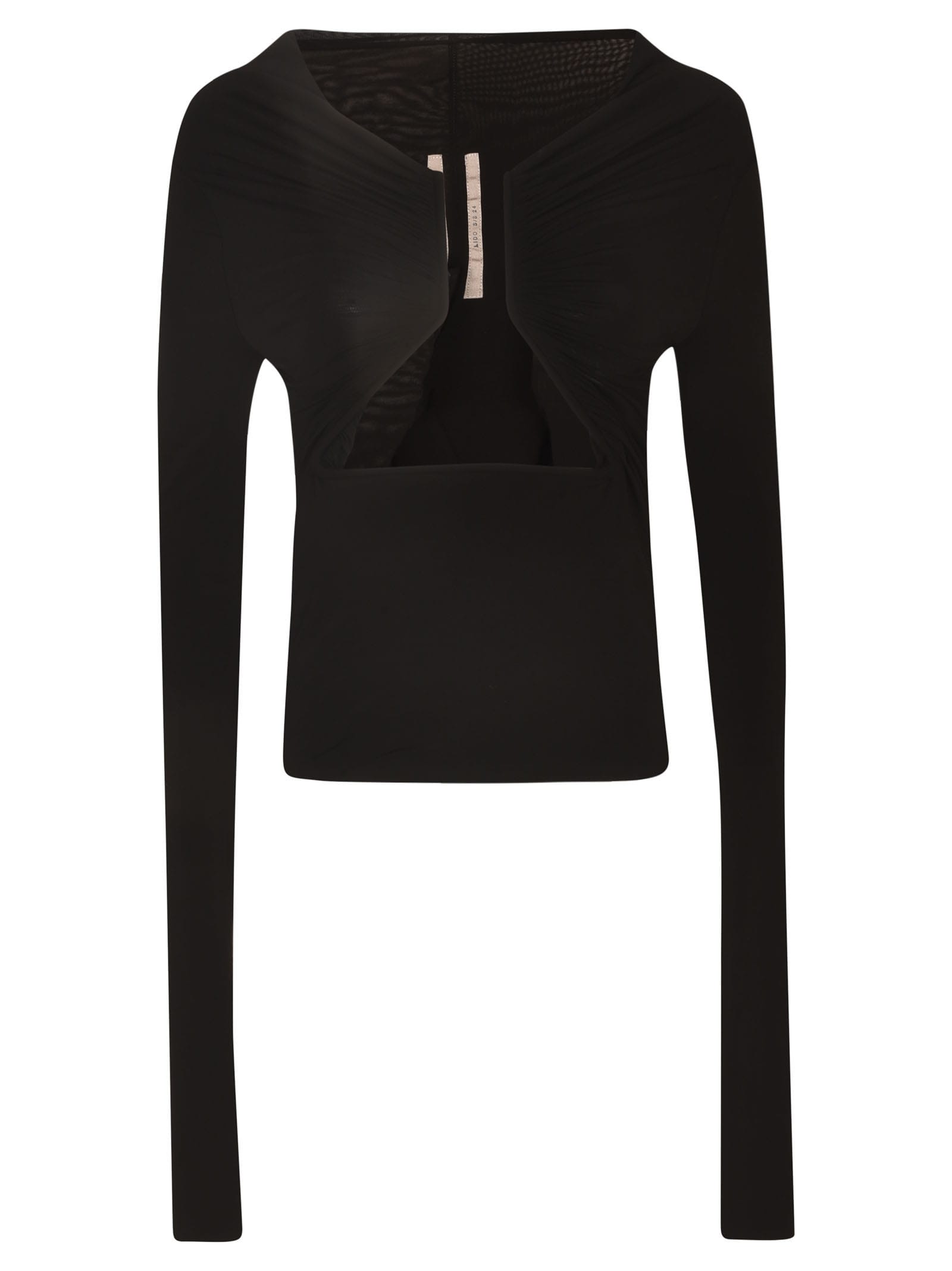 Rick Owens Cut-out Detail Long-sleeved Top