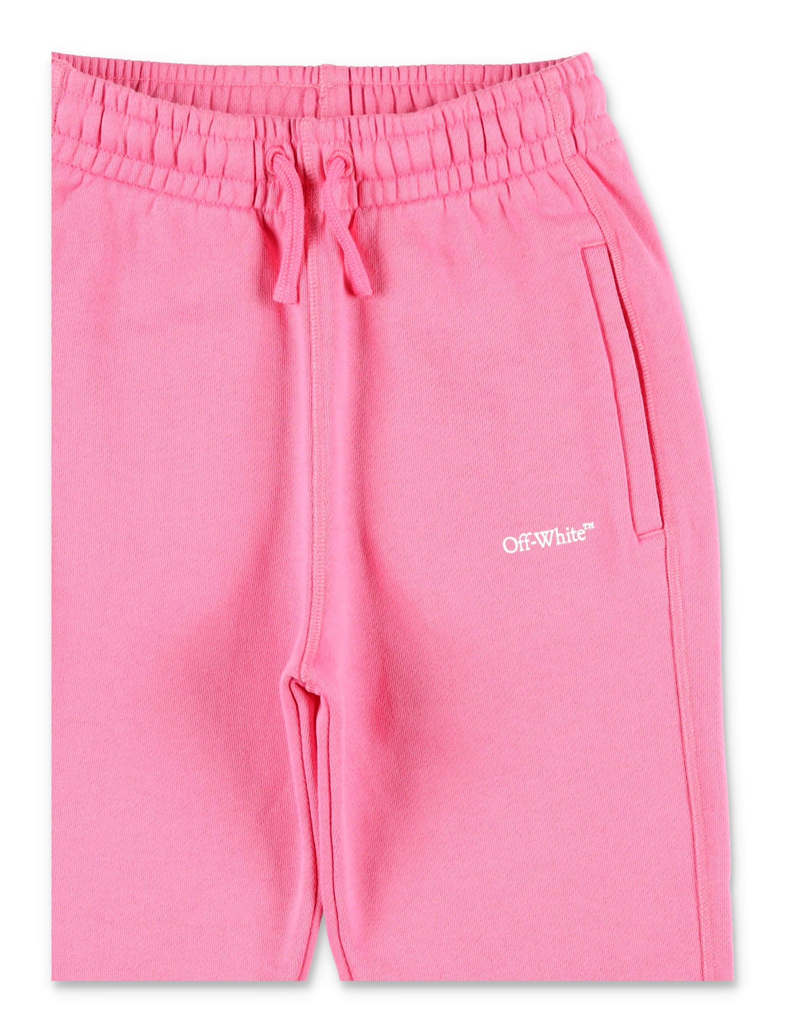 Off-white Kids Logo Jogging Pants In Pink In Pink