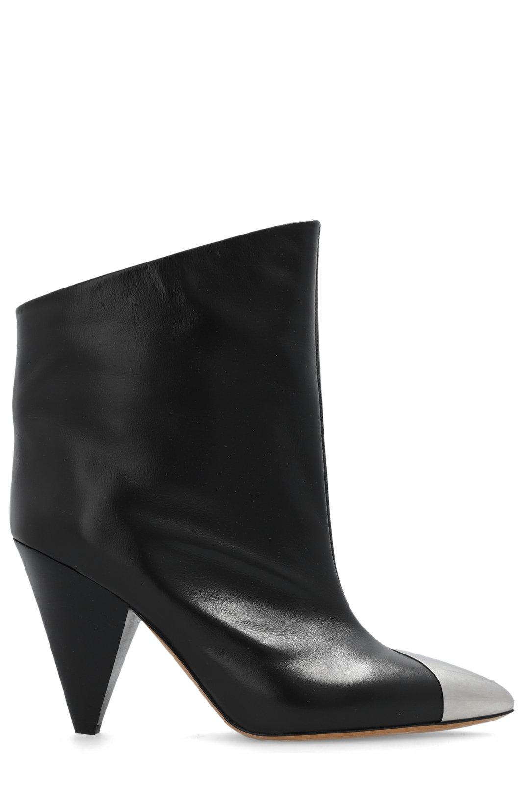 Shop Isabel Marant Lapio Pointed-toe Boots In Black