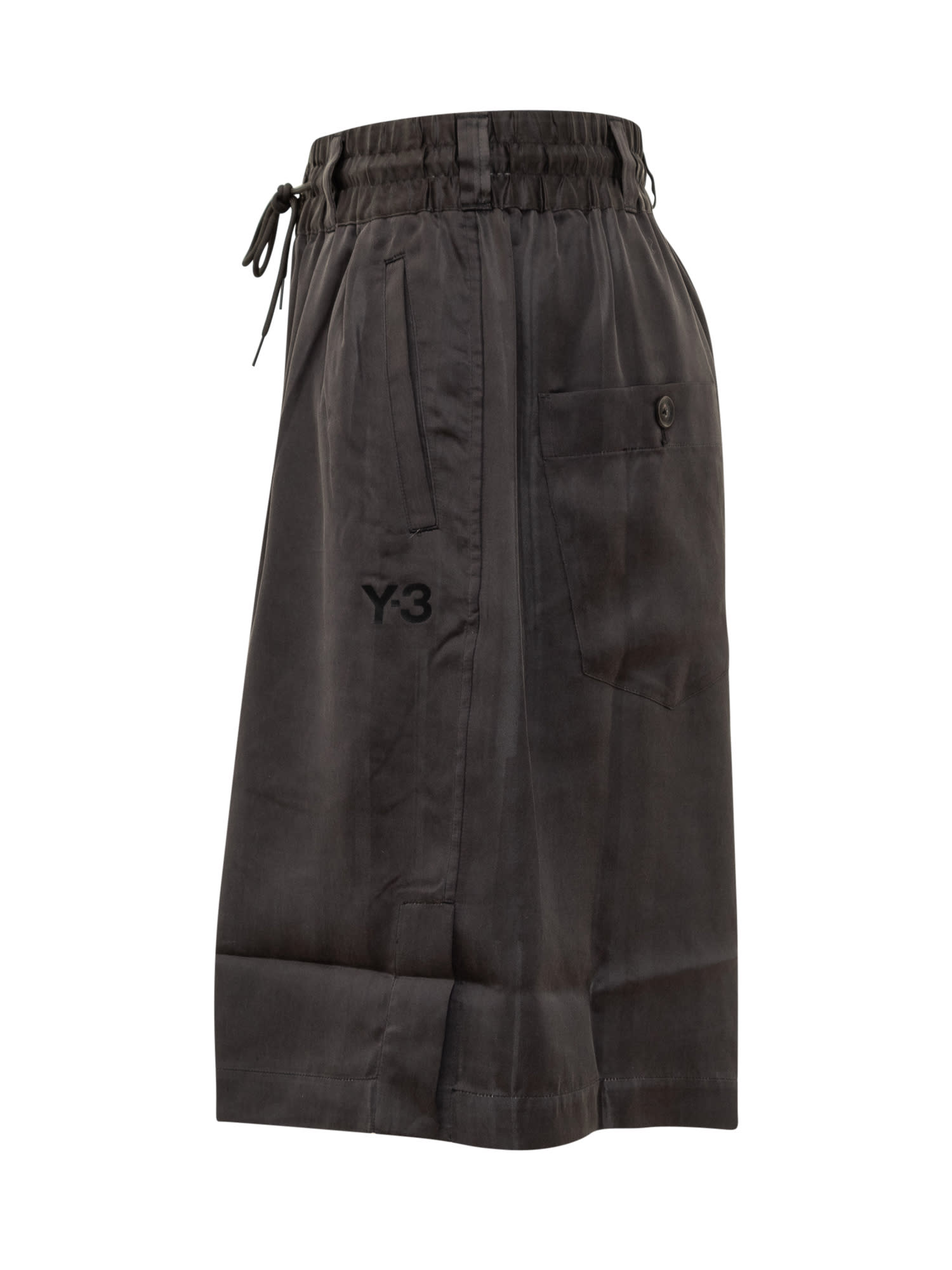 Shop Y-3 Shorts With Logo In Black