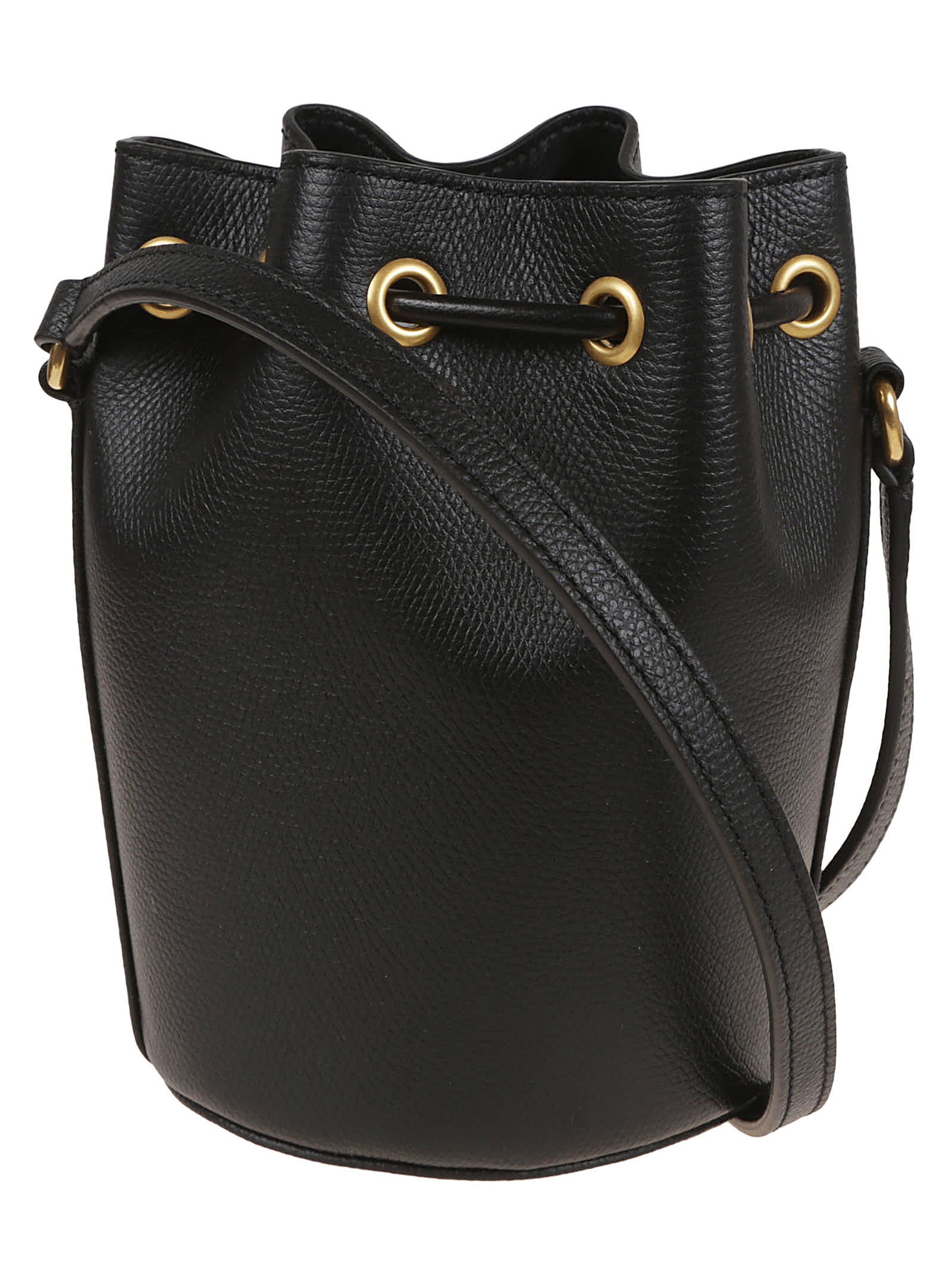 Valentino Mini Drawstring Vlogo Signature In Black