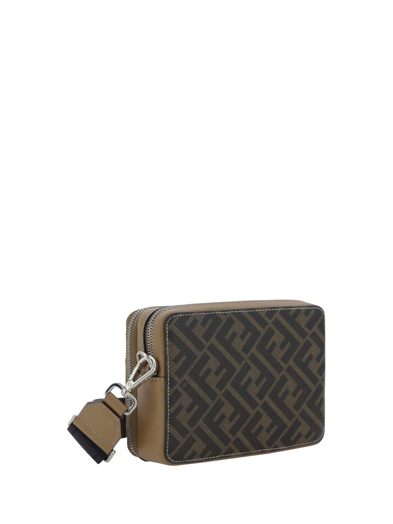 Shop Fendi Camera Case Organizer Squared Ff Crossbody Bag In Tab.mr+sand+p