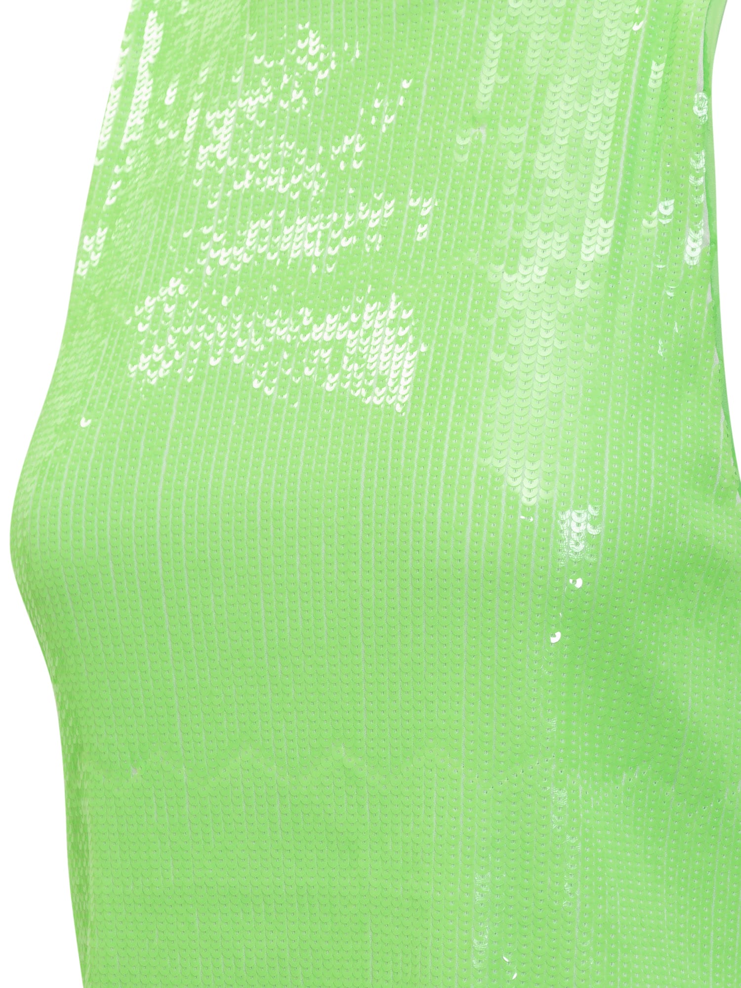 Shop Rotate Birger Christensen Sequins Dress In Green Gecko
