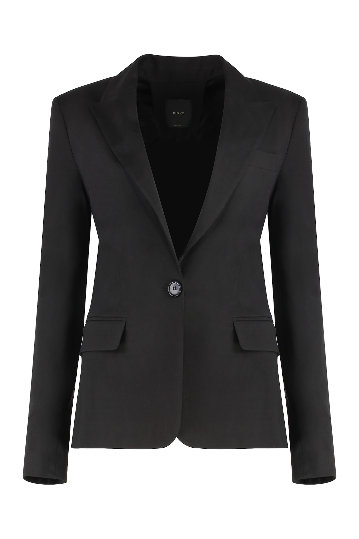 Pinko Linen Blazer Featuring Cut-out Detail