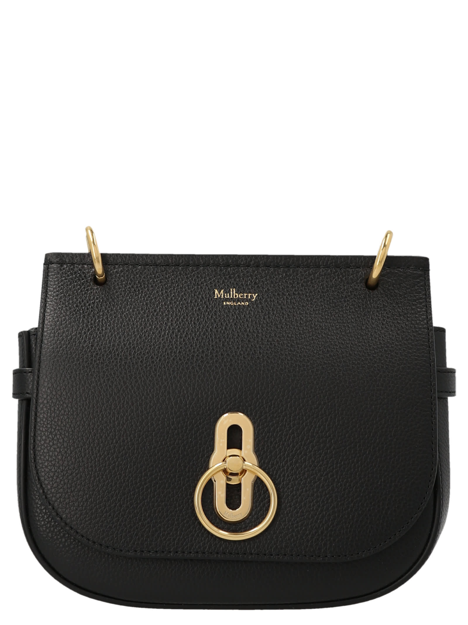 Mulberry Small Amberley Leather Crossbody Bag In Black
