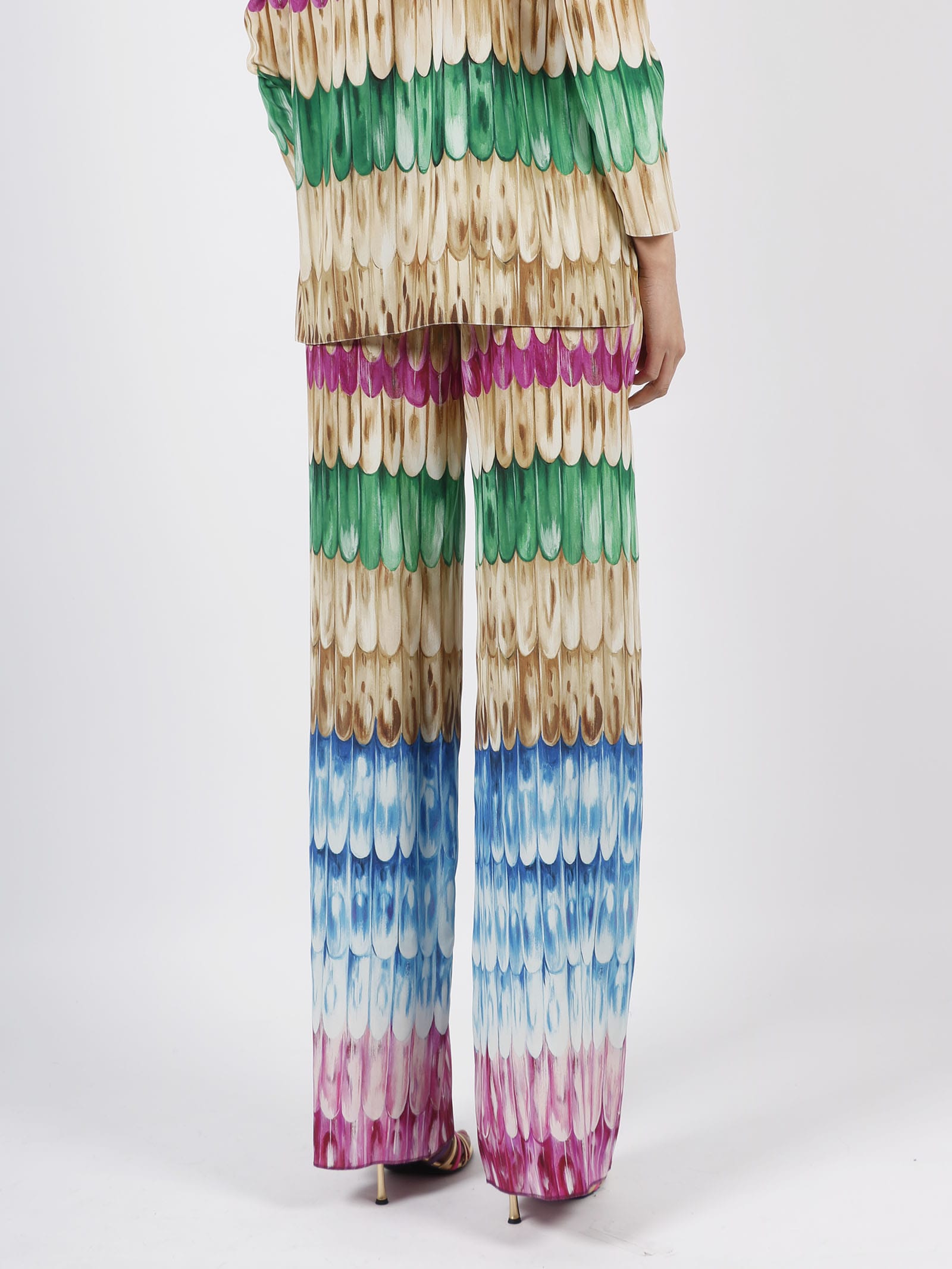 Valentino Printed Pants In Multicolour