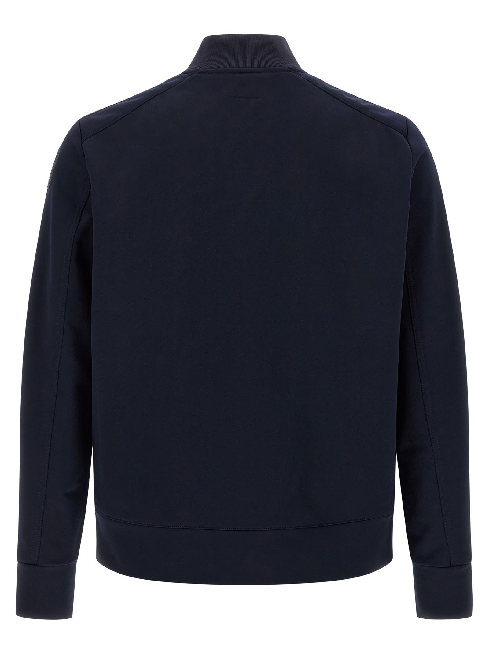 Parajumpers Mckay Zip-front Logo-patch Jacket In Blue