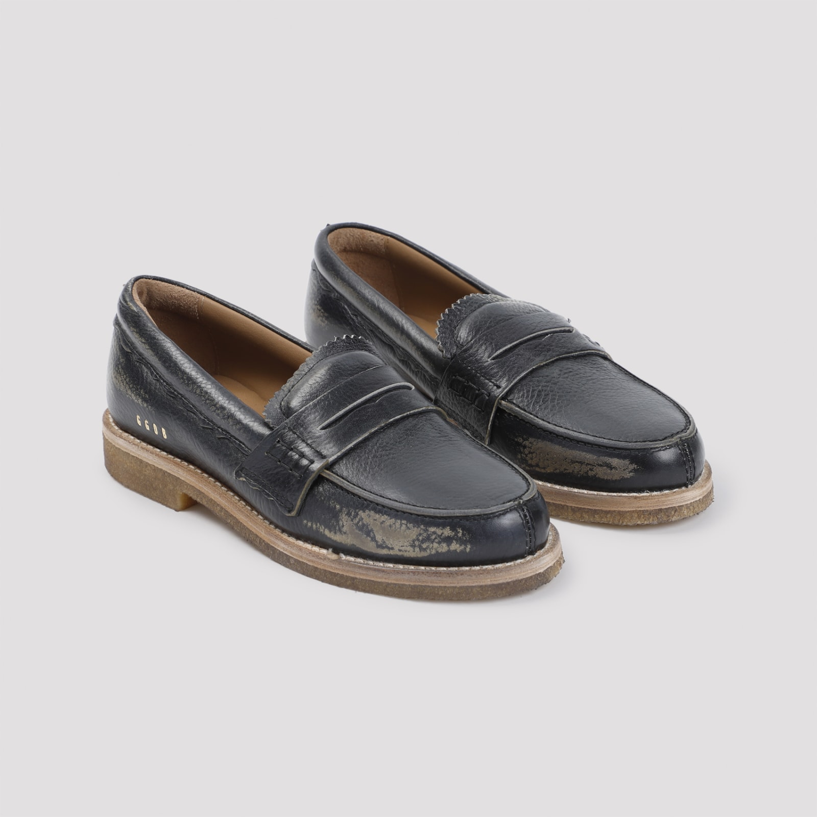 Shop Golden Goose Jerry Loafers In Black