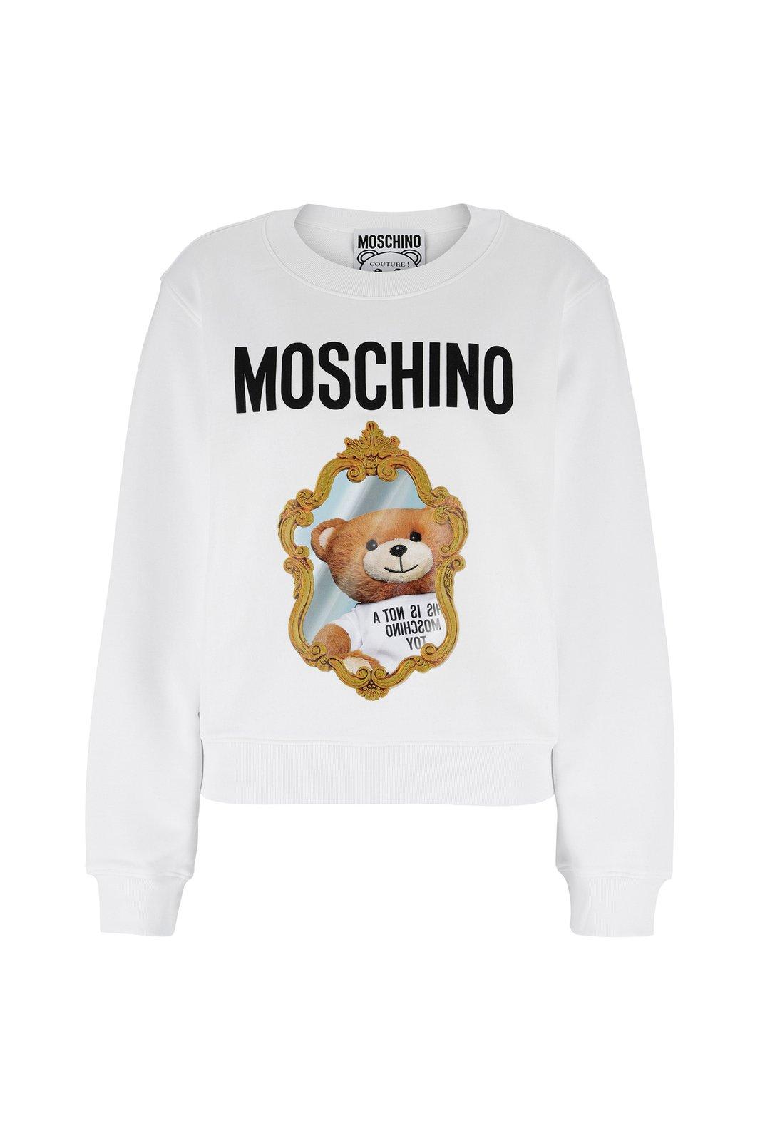 Logo-printed Long-sleeved Sweatshirt Moschino