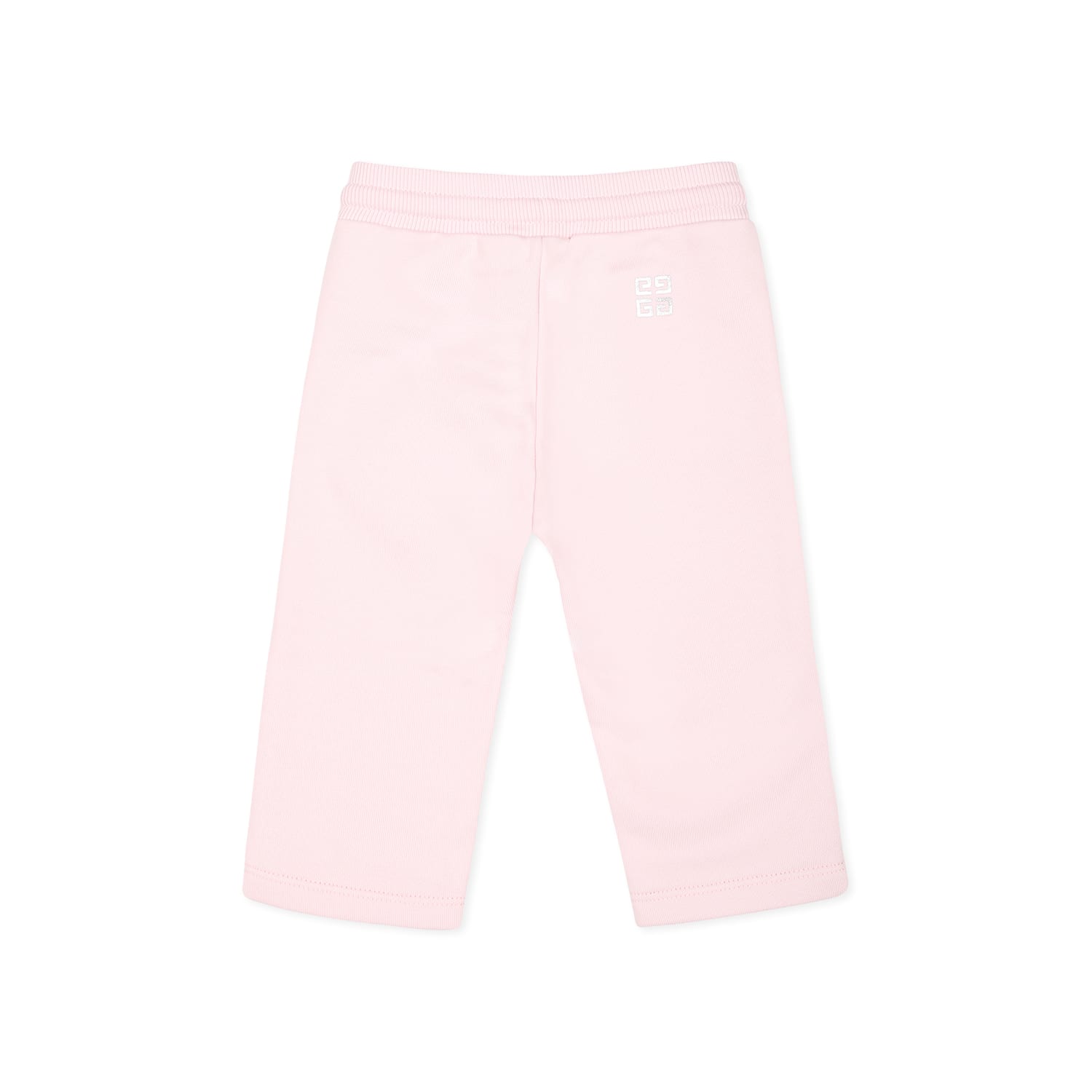Givenchy Pink Trousers For Baby Girl With Logo And Iconic 4g Motif In Pink