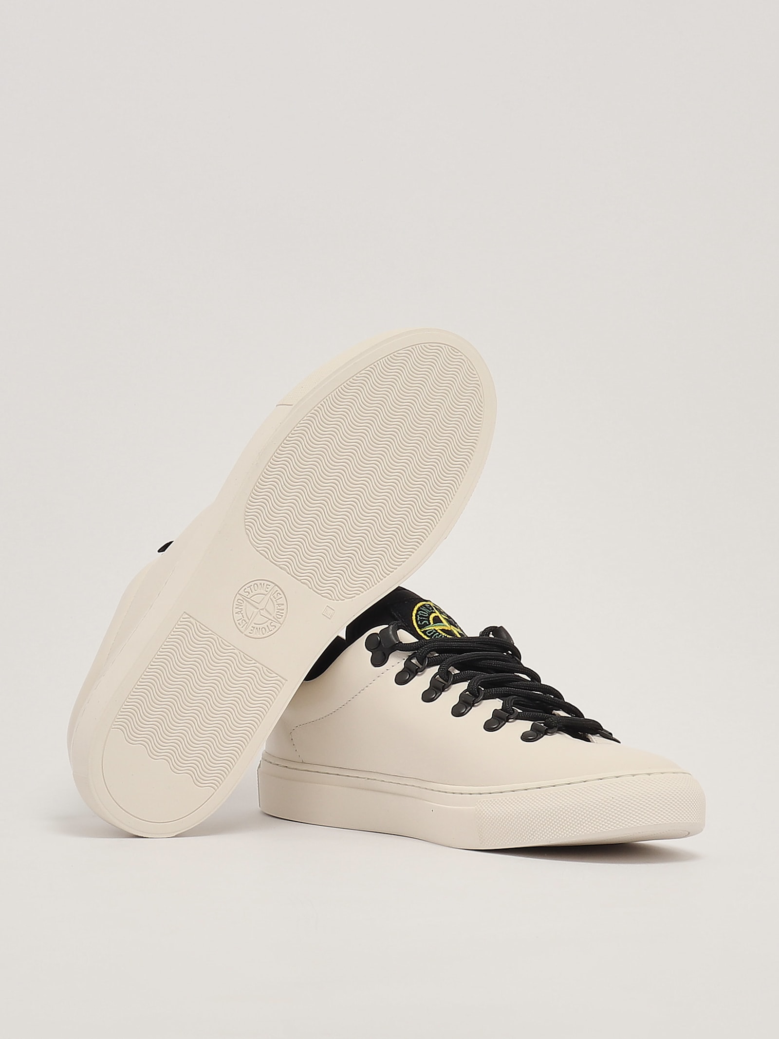 Shop Stone Island Sneaker Sneaker In Bianco