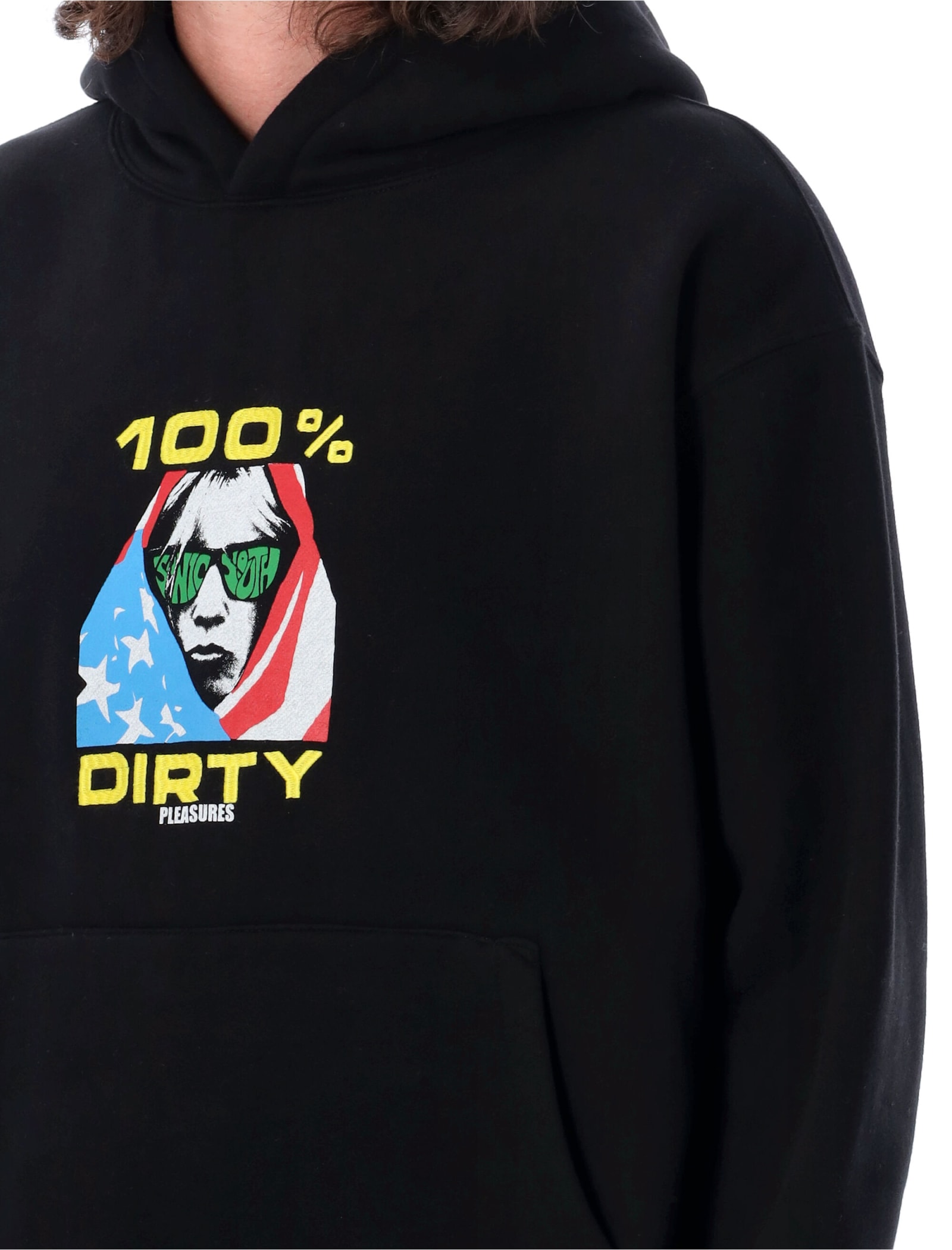 Pleasures Dirty Graphic-print Cotton Blend Hoodie in Black for Men