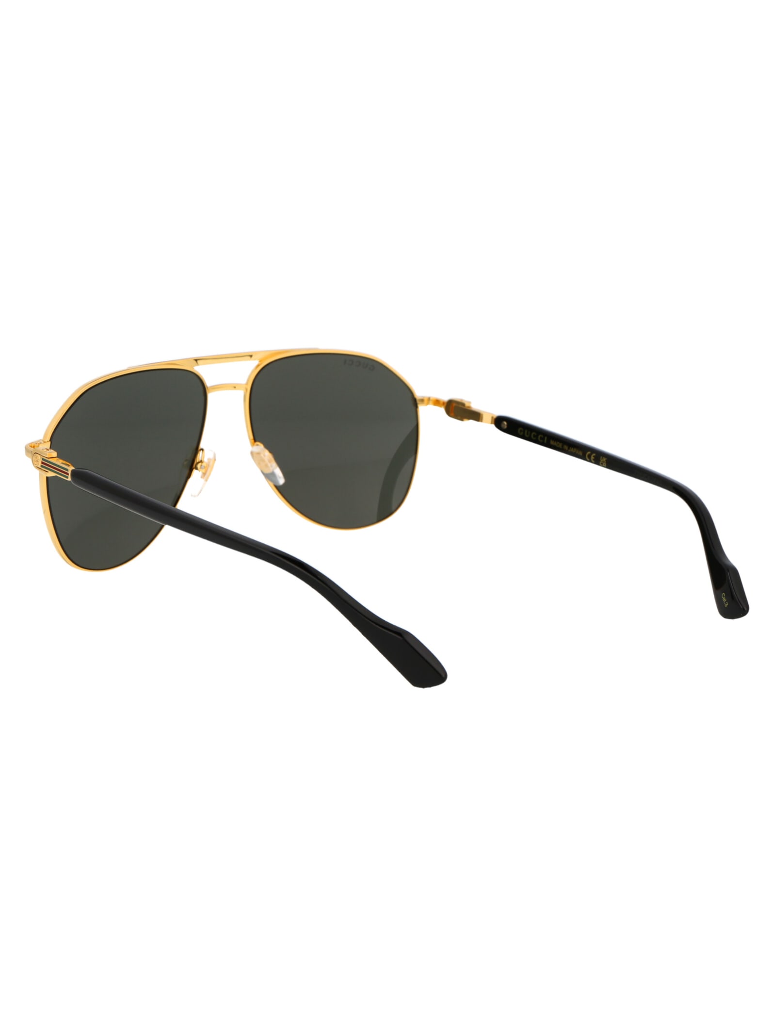 Shop Gucci Gg1220s Sunglasses In 001 Gold Gold Grey