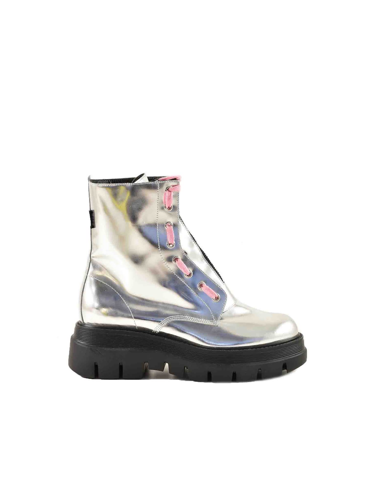 MSGM Womens Silver Booties