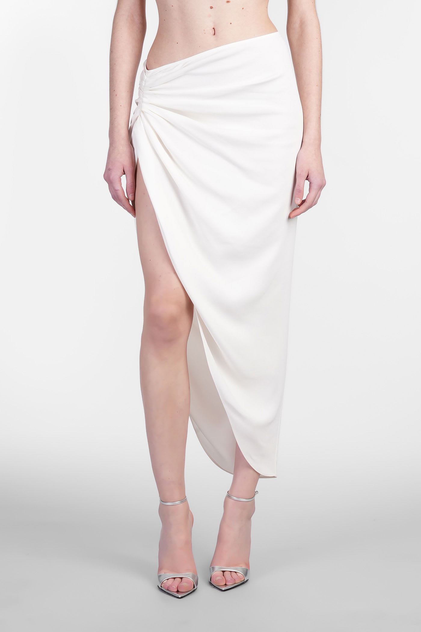 Skirt In White Viscose
