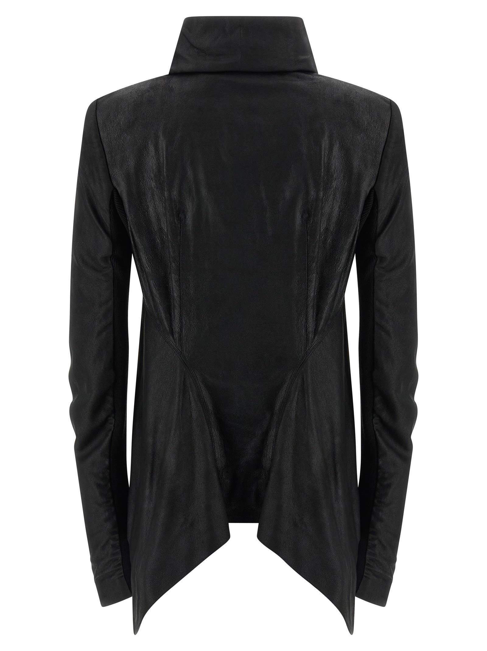 Rick Owens Zipped Naska Biker Jacket In Black