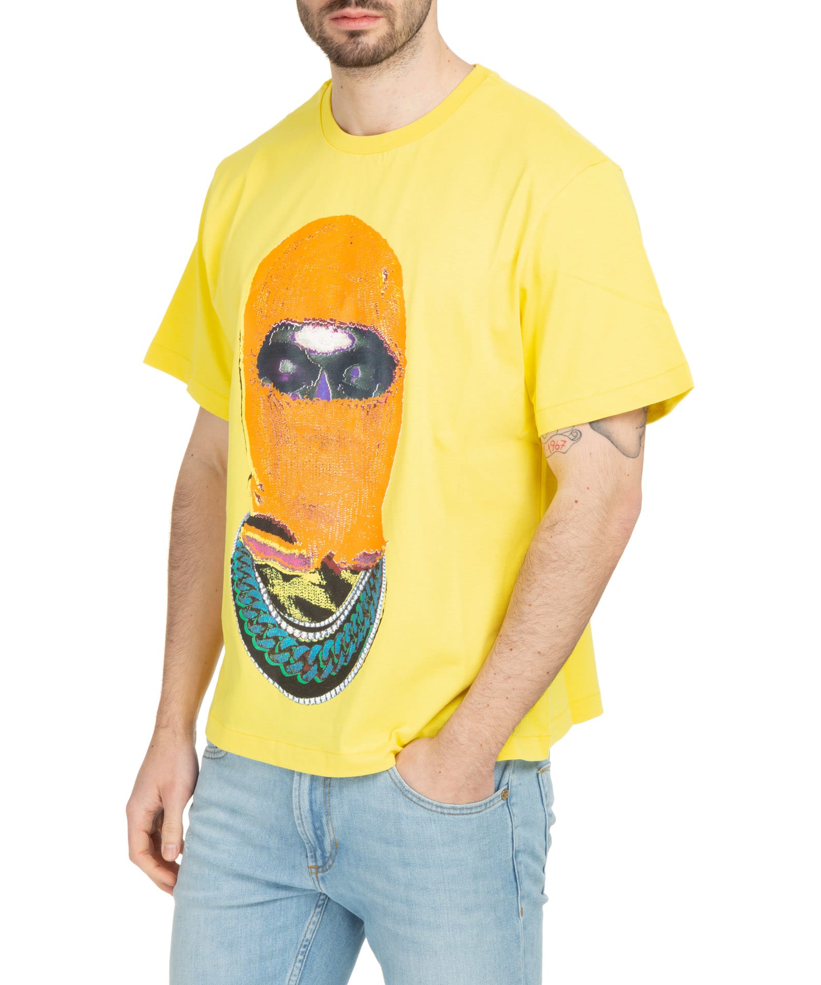 Ih nom uh nit Mask 21 Orange Cotton T-shirt