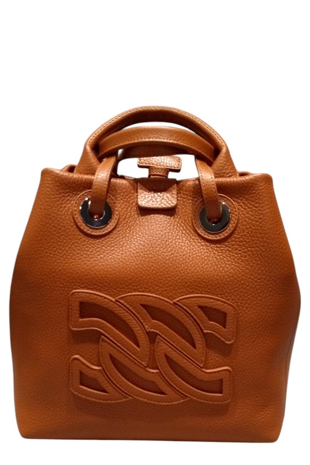 Logo Patch Top Handle Bag