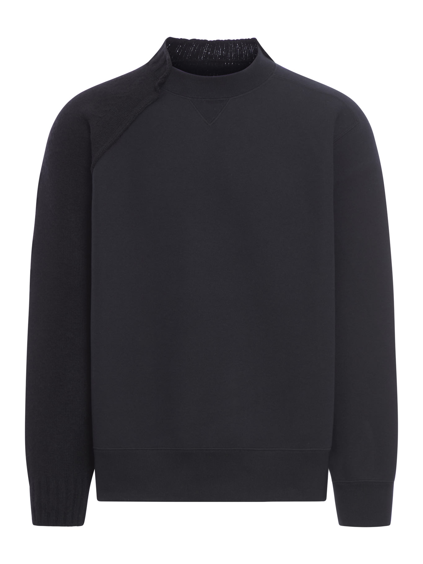 Shop Sacai Knit Sweater In Black