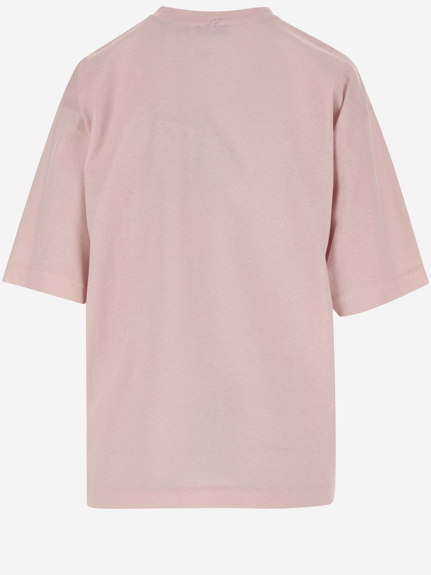 Shop Burberry Cotton T-shirt In Pink