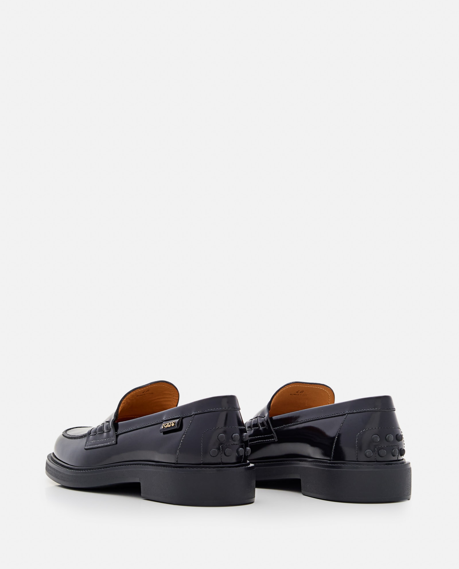 Shop Tod's Leather Loafer In Black