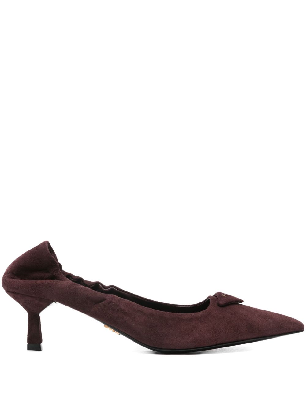 Prada Burgundy Suede Pumps
