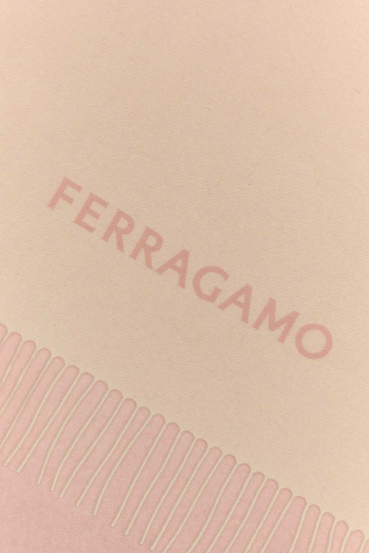 Shop Ferragamo Pink Cashmere Scarf In Nylundpinkmascarponenylund
