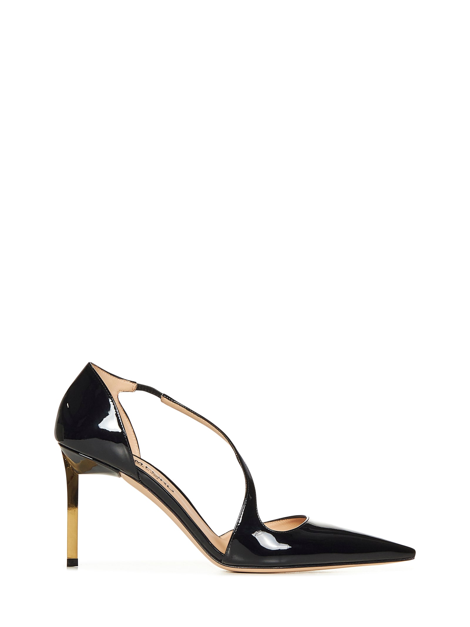 Heeled Crossover Strap Pumps