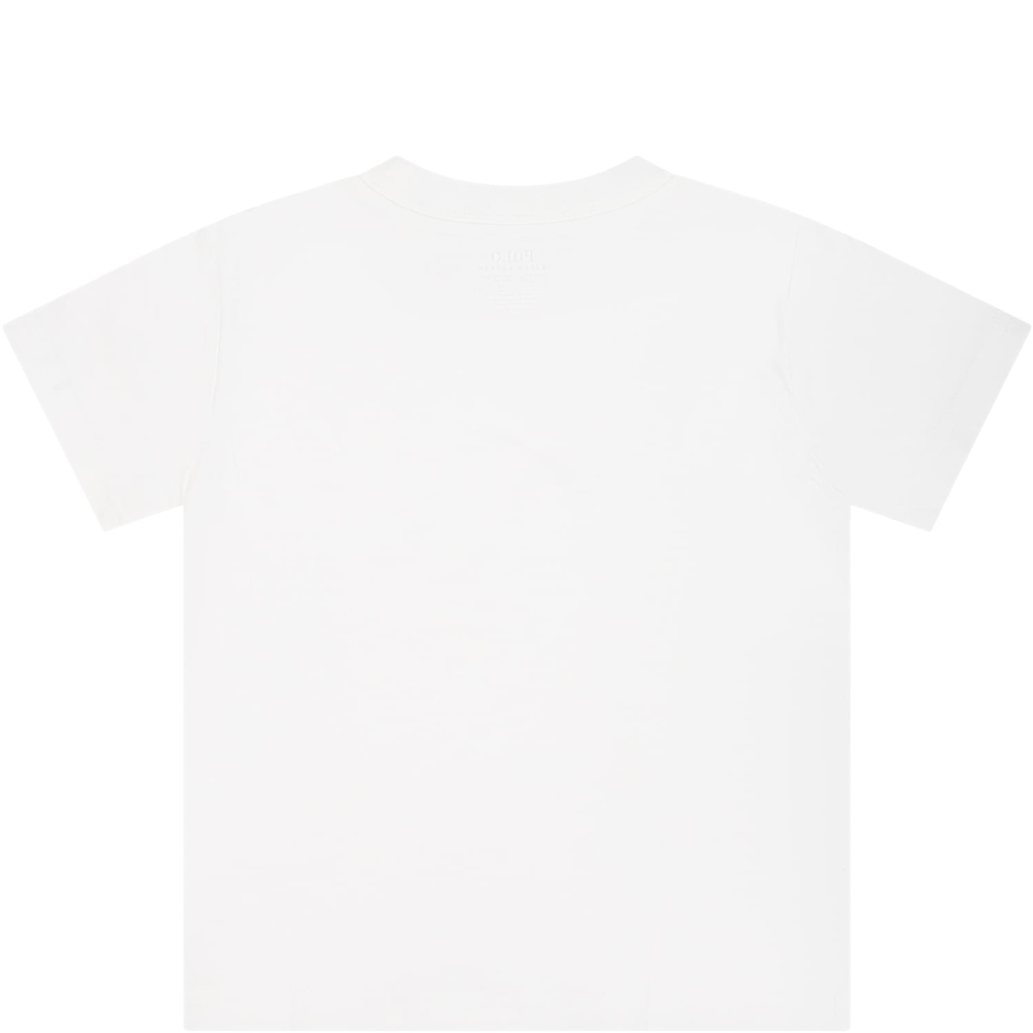 Shop Ralph Lauren White T-shirt For Boy With Pony Logo