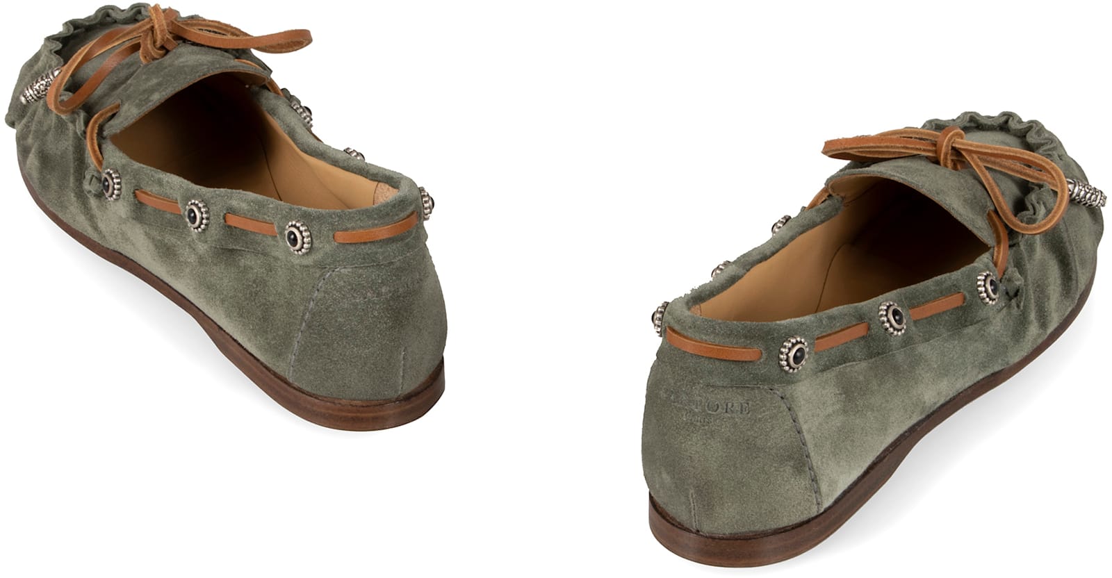 Sartore Suede Loafers In Green