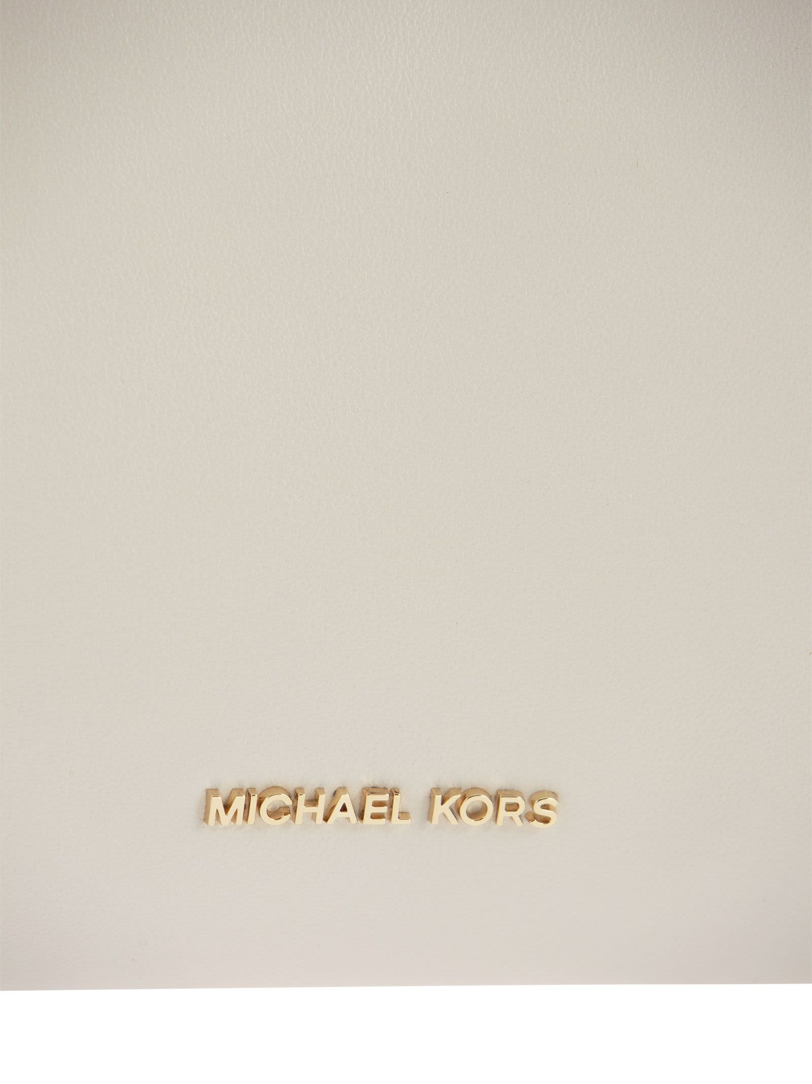 Shop Michael Kors Belle - Shoulder Bag In Cream