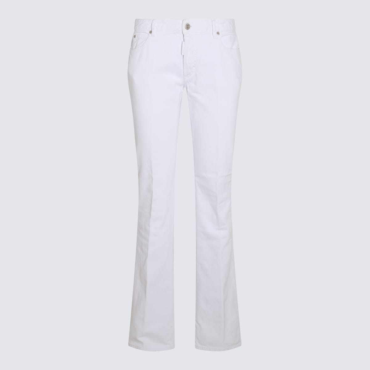 Shop Dsquared2 White Cotton Denim Jeans