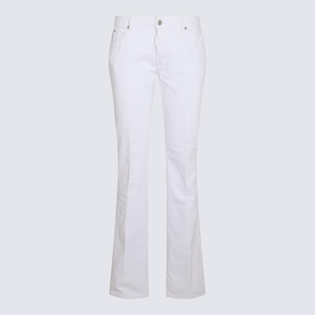 DSQUARED2 WHITE COTTON DENIM JEANS