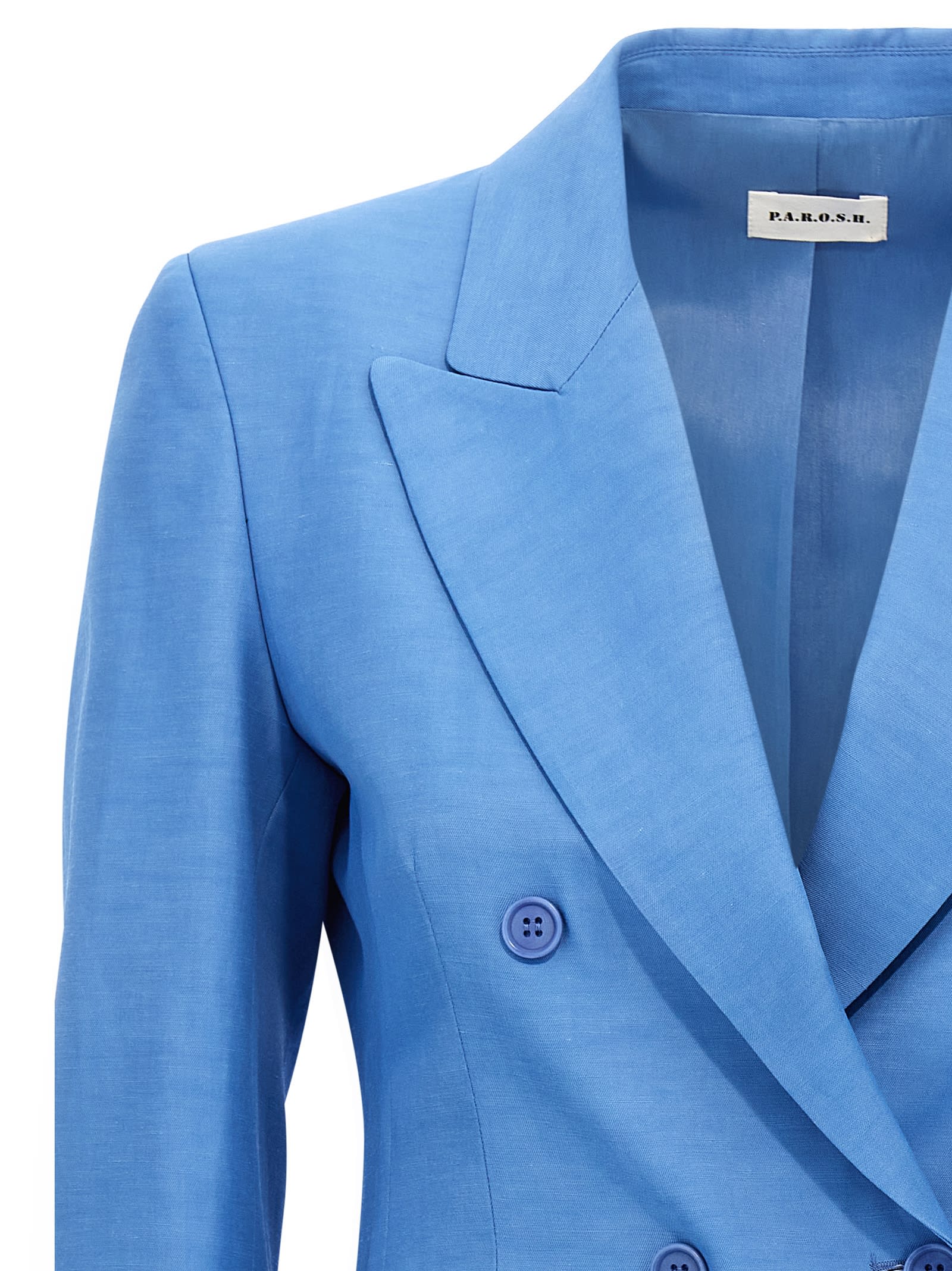Shop P.a.r.o.s.h Raisa Blazer In Blue