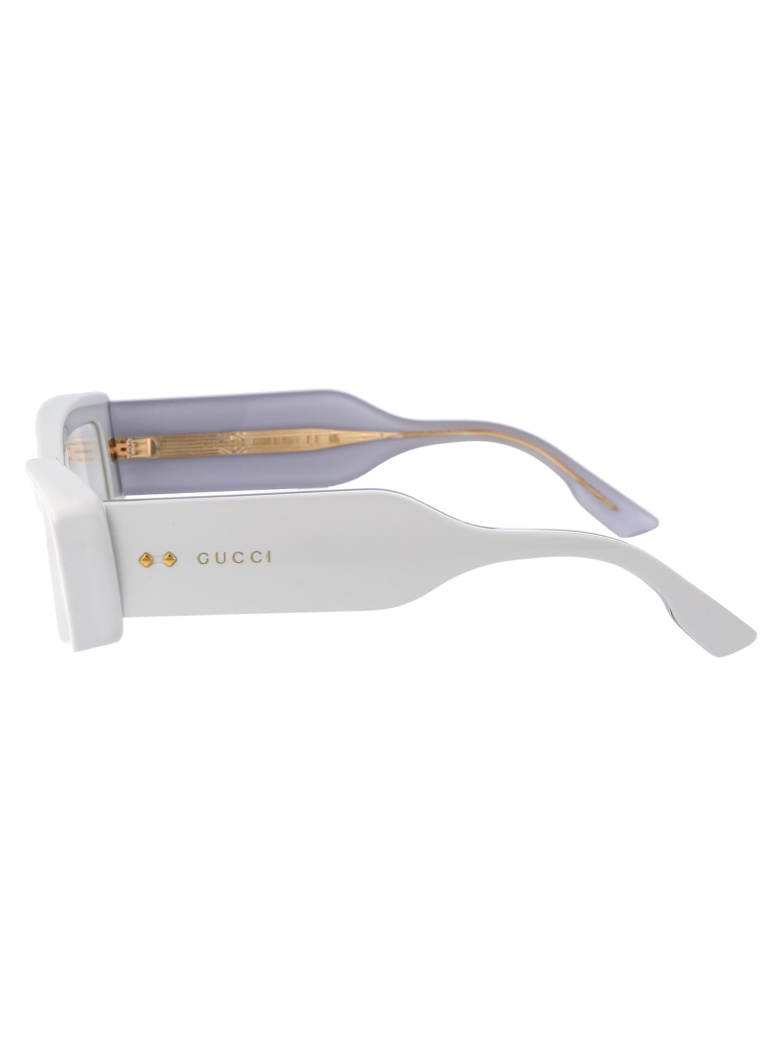 Shop Gucci Gg1528s Sunglasses In 005 Grey Grey Transparent