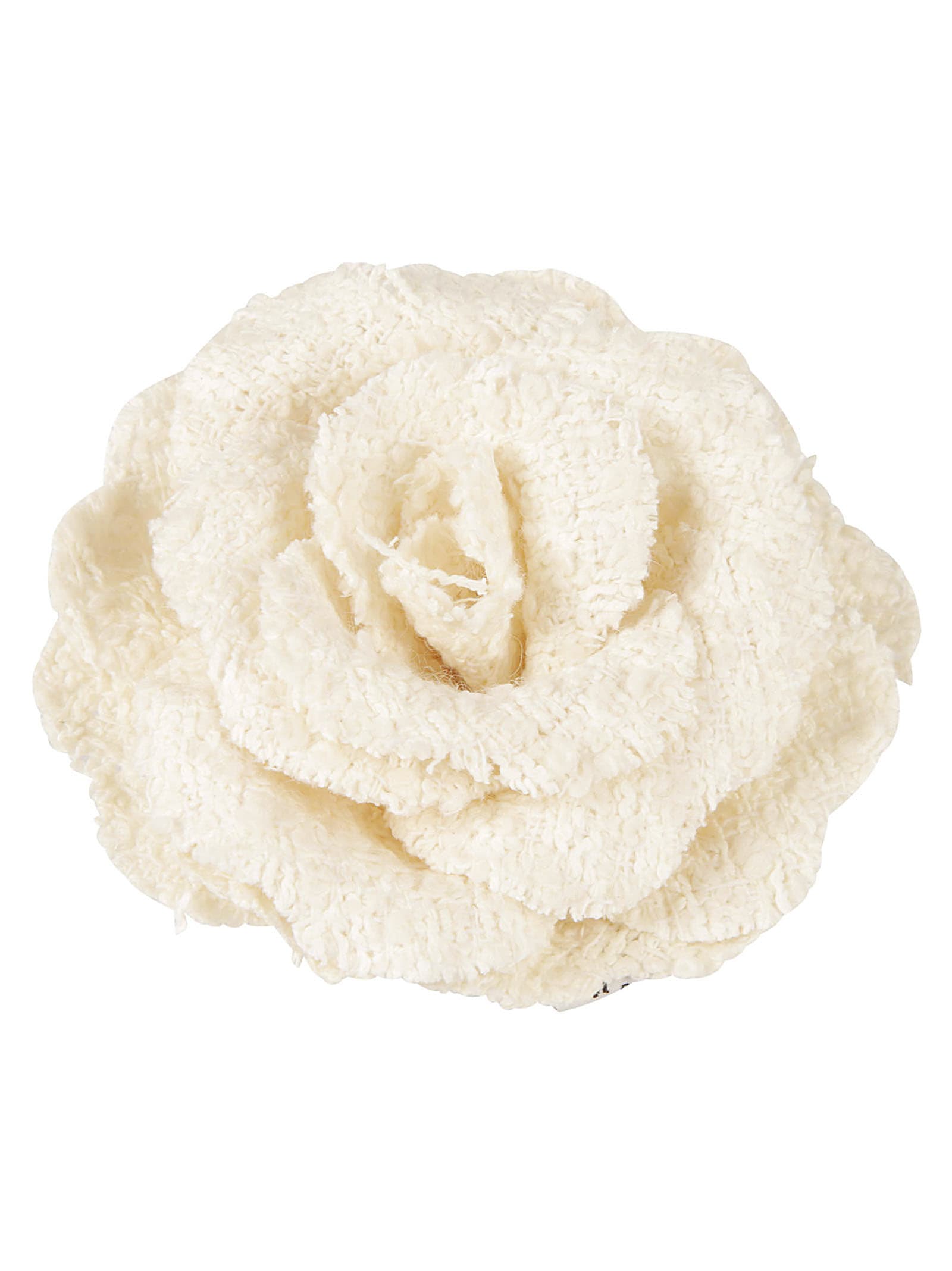 Shop Philosophy Di Lorenzo Serafini Woven Floral Brooch In Fantasy White