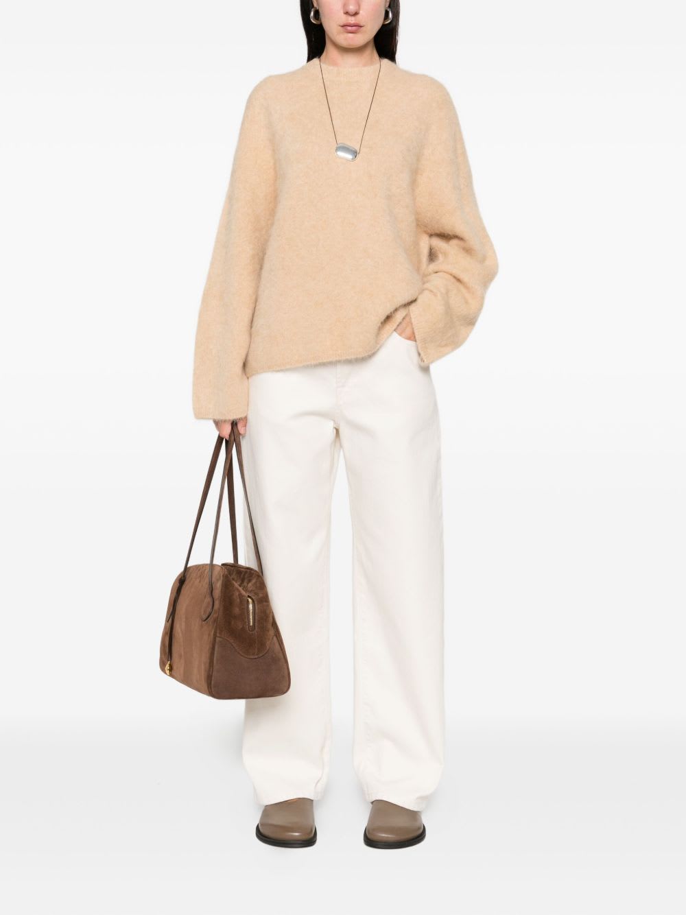 Goat Soft  Crewneck Sweater In Neutral