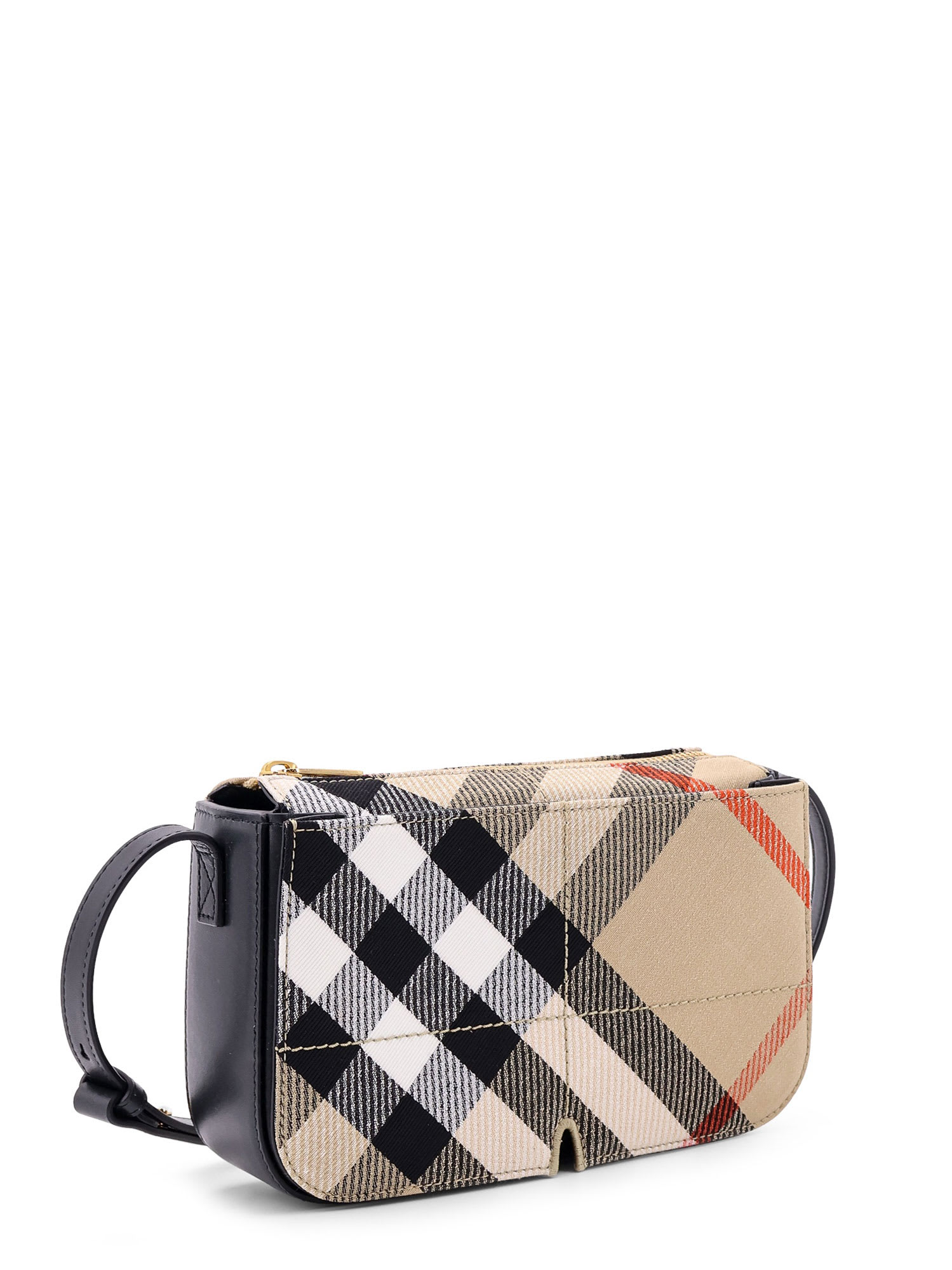 Shop Burberry Snip Shoulder Bag In Beige