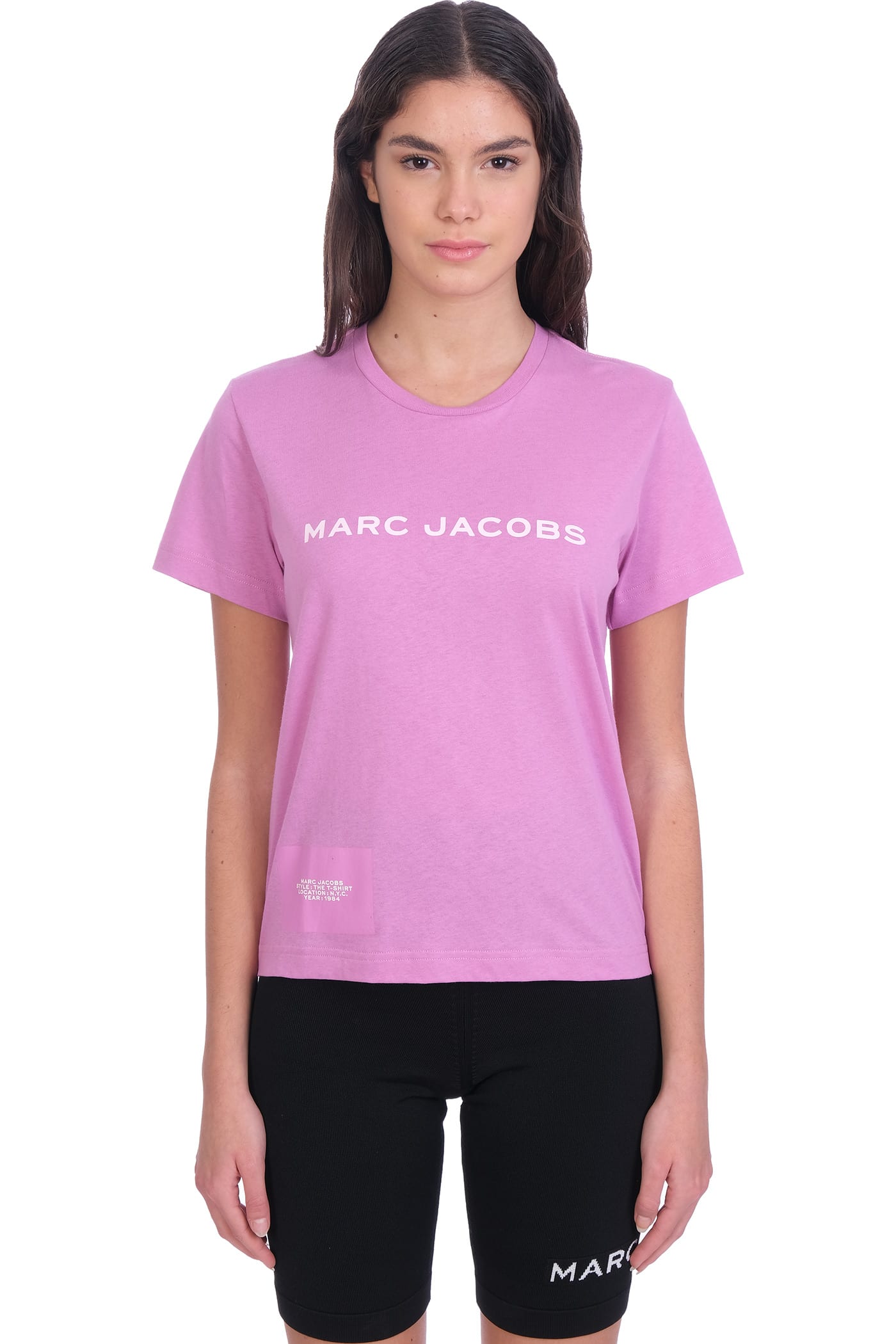Marc Jacobs T-shirt In Viola Cotton